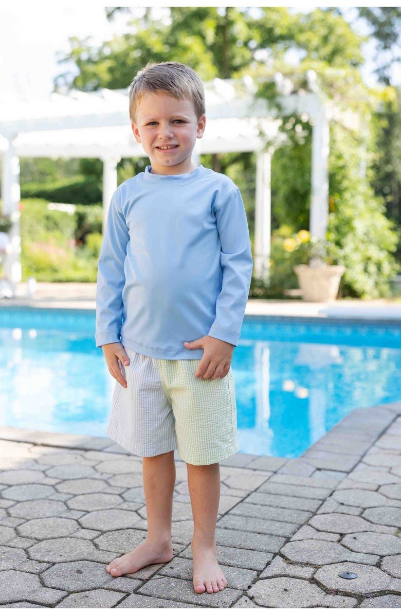 Florence Eiseman Long Sleeve Rashguard, Alternate, color, Blue