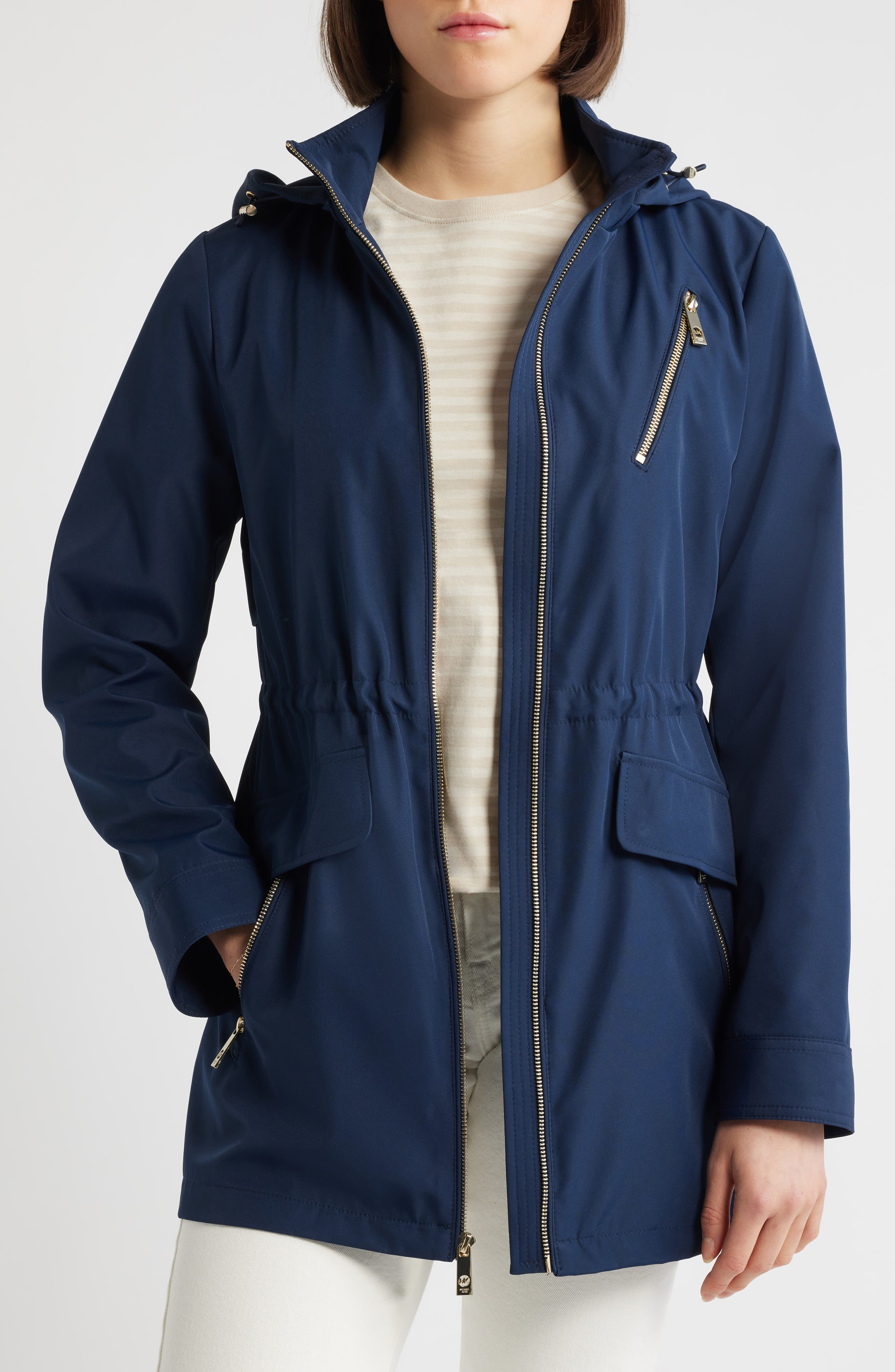 Zip Front Jacket with Removable Hood - image 3