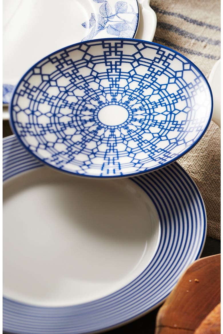 Newport Garden Gate Small Plates  - Porcelain - Set 4, Alternate, color, BLUE