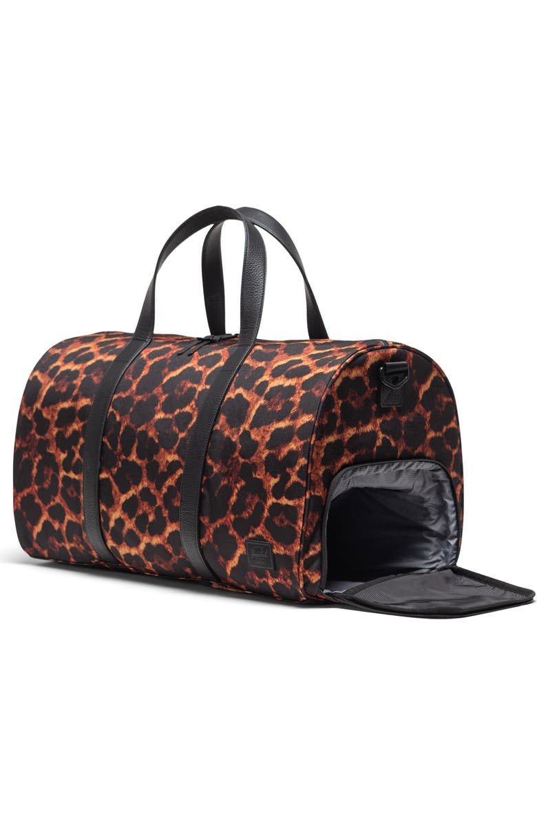 Herschel Supply Co. Novel Recycled Polyester Duffle Bag, Alternate, color, Digi Leopard