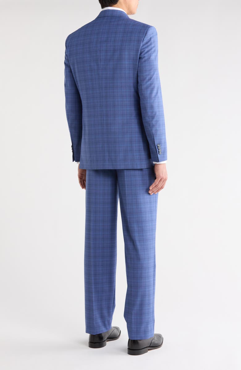 Nautica Blue Plaid Notch Lapel Suit, Alternate, color, 