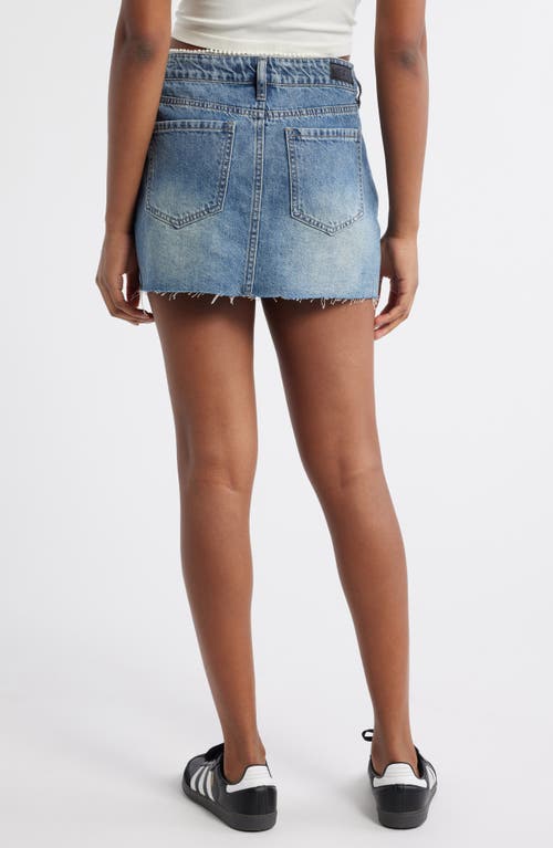 PTCL PTCL FAUX PEARL TRIM DENIM MINISKIRT