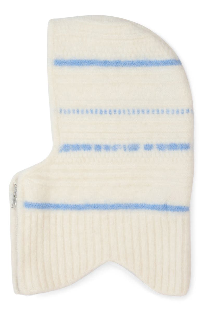 Arctic Fox & Co The Alpaca Blend Zip Balaclava, Alternate, color, Arctic White/ Sky Blue