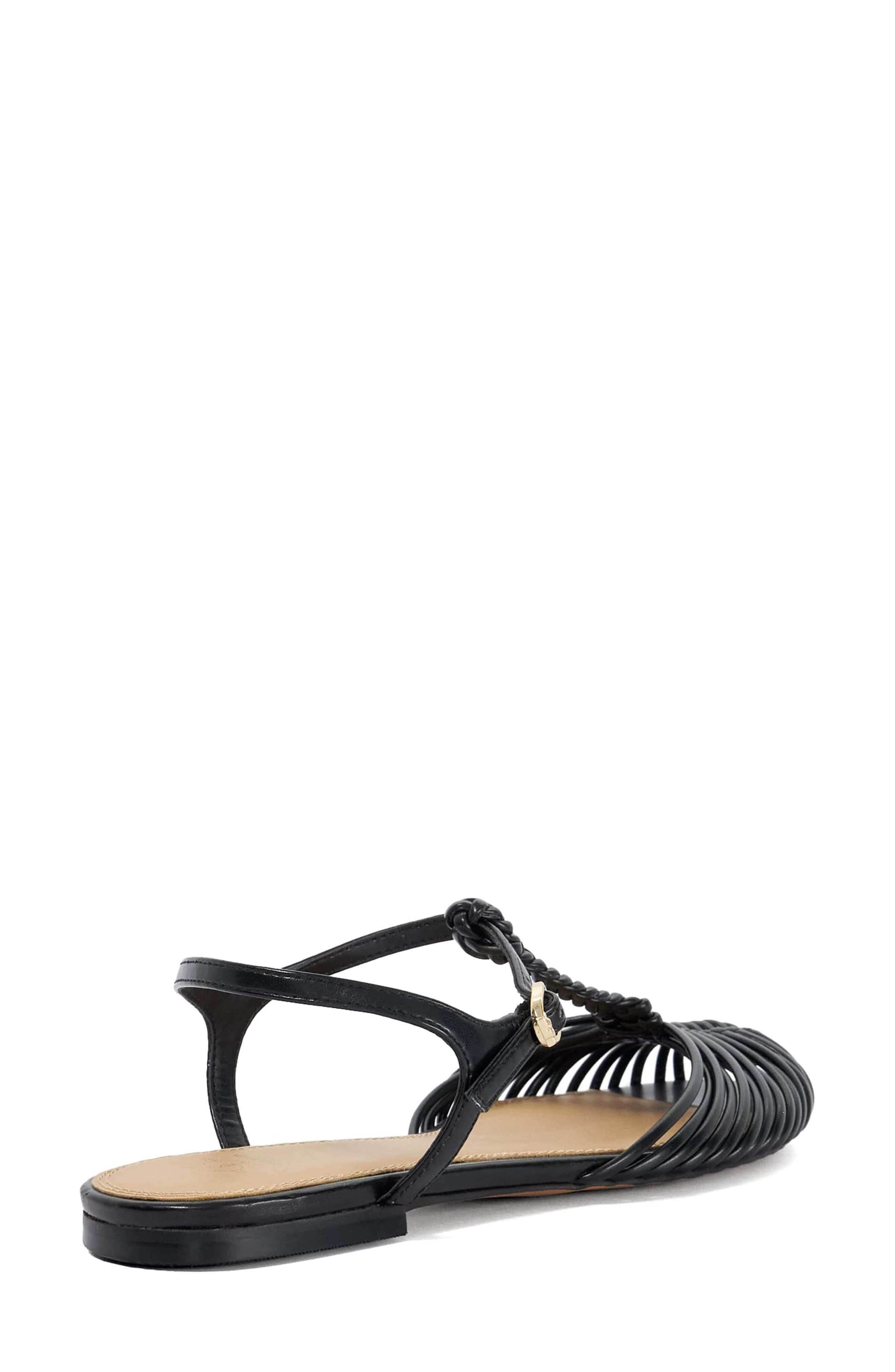 Dune London Harmoni Ankle Strap Sandal, Alternate, color, Black