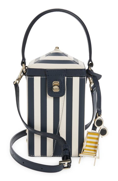 sunkiss stripe tent crossbody bag
