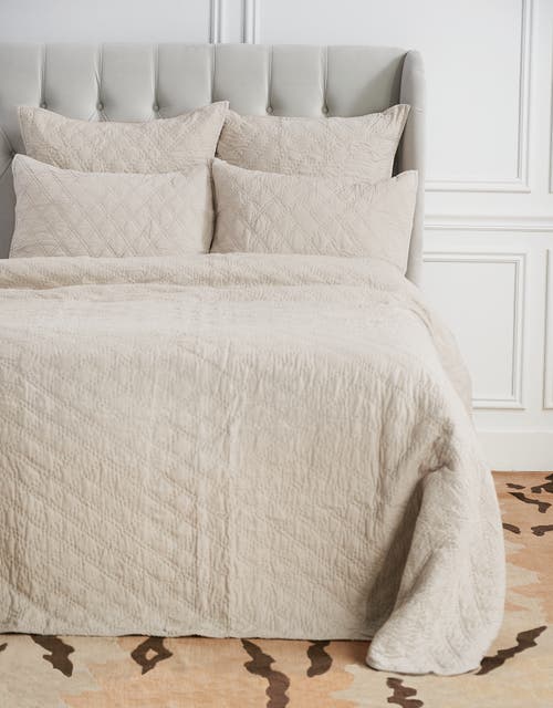 Elisabeth York 26" X 26" Sutton Natural Cotton Euro Sham In Neutral