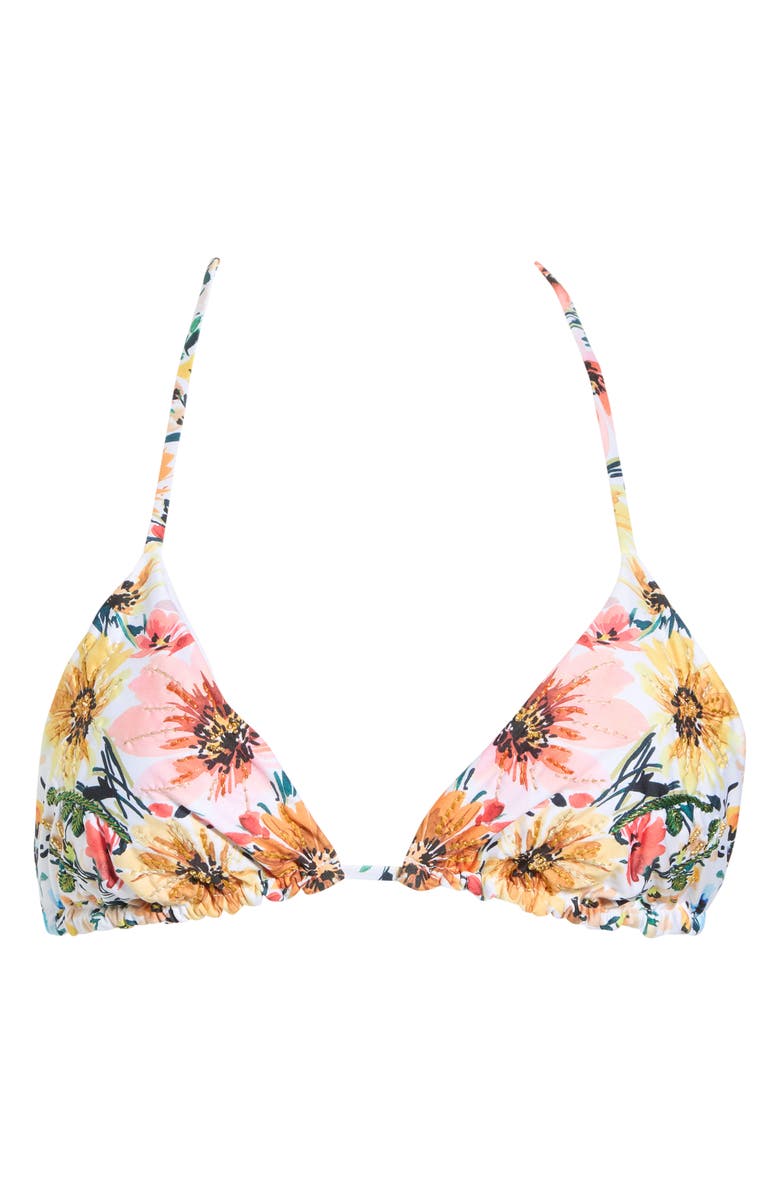 Cosita Linda Triangle Bikini Top, Alternate, color, Multi