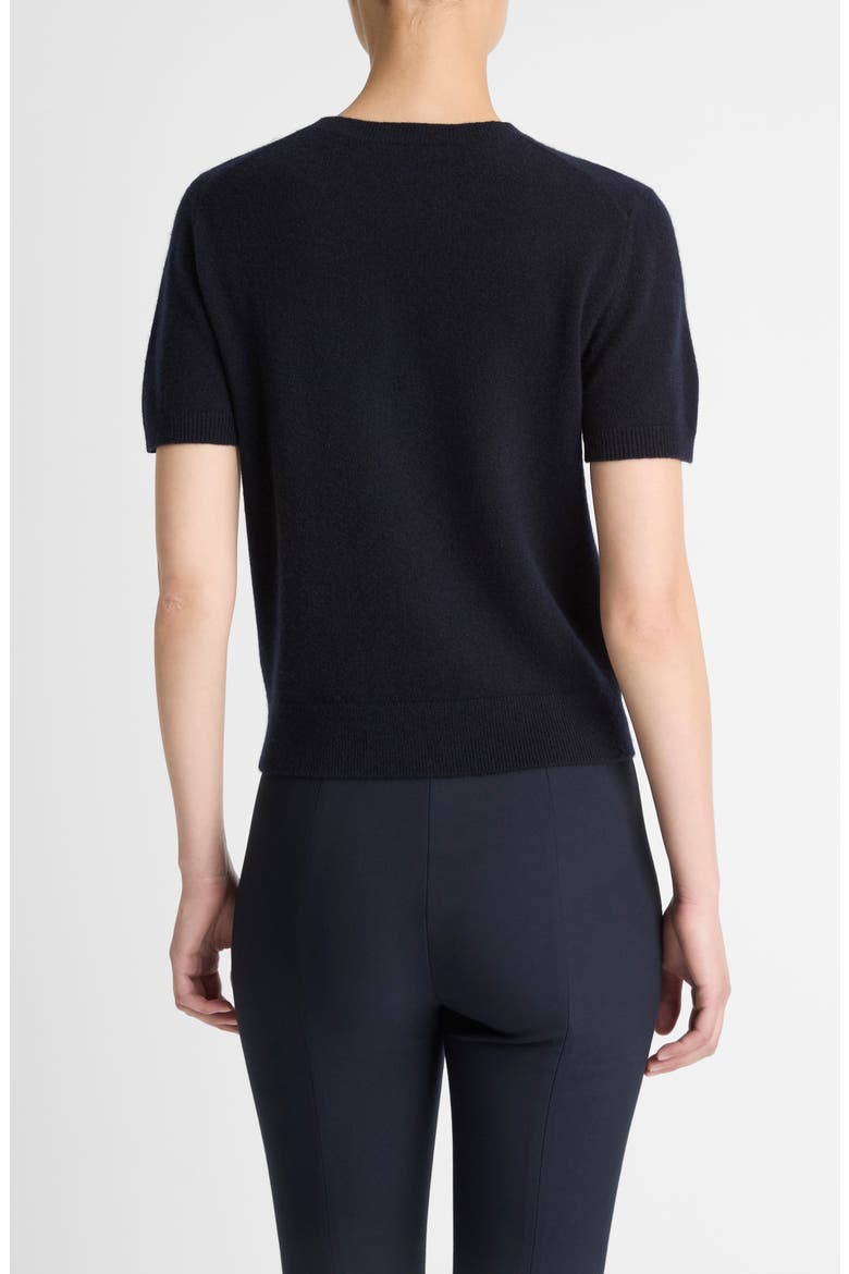 Wool & Cashmere Blend Crewneck Sweater, Alternate, color, BLACK