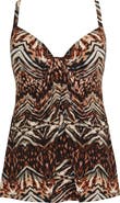 Miraclesuit® Tigress Gala Underwire Tankini Top