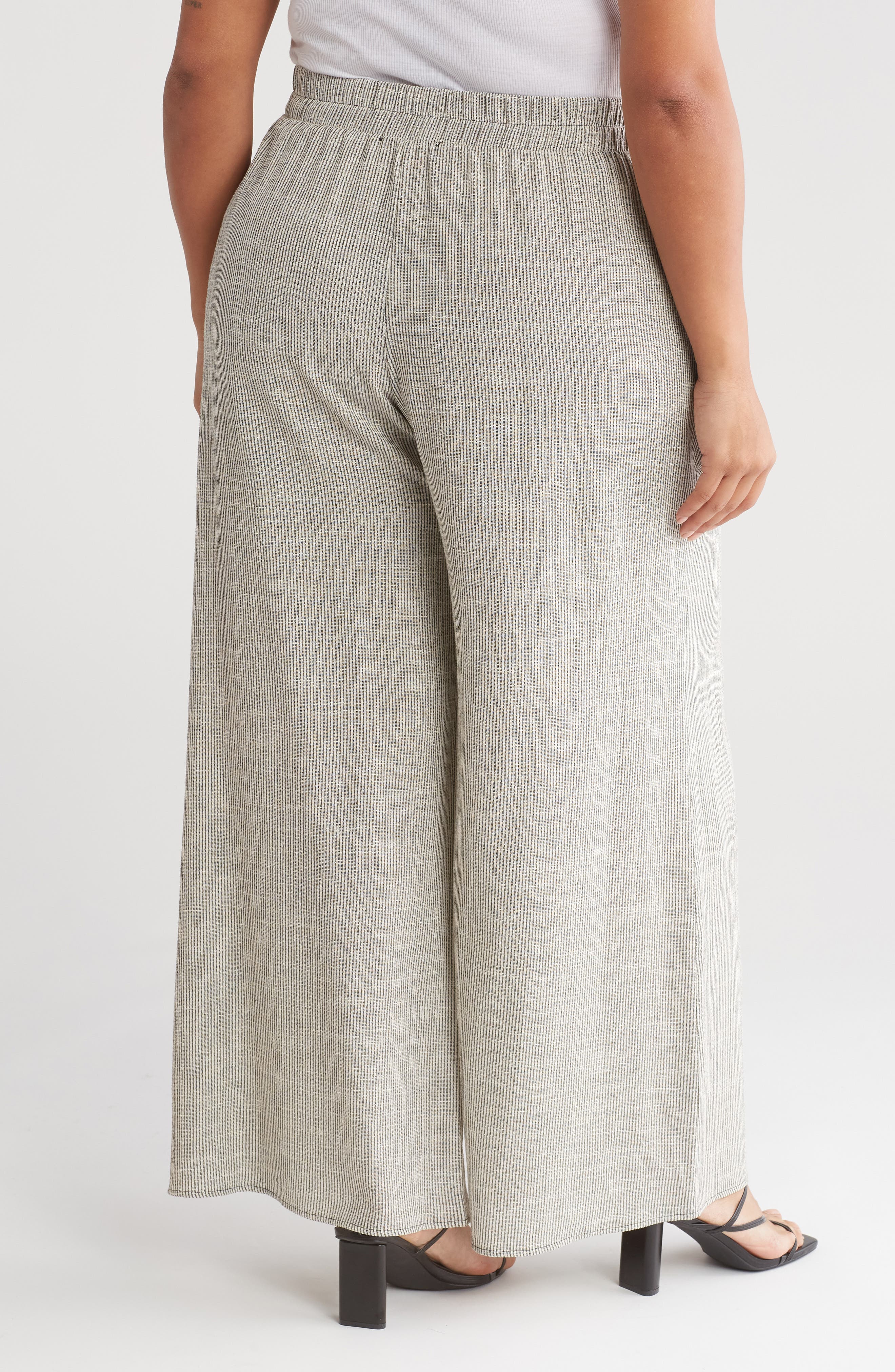 Stripe Ankle Wide Leg Pants - image 2
