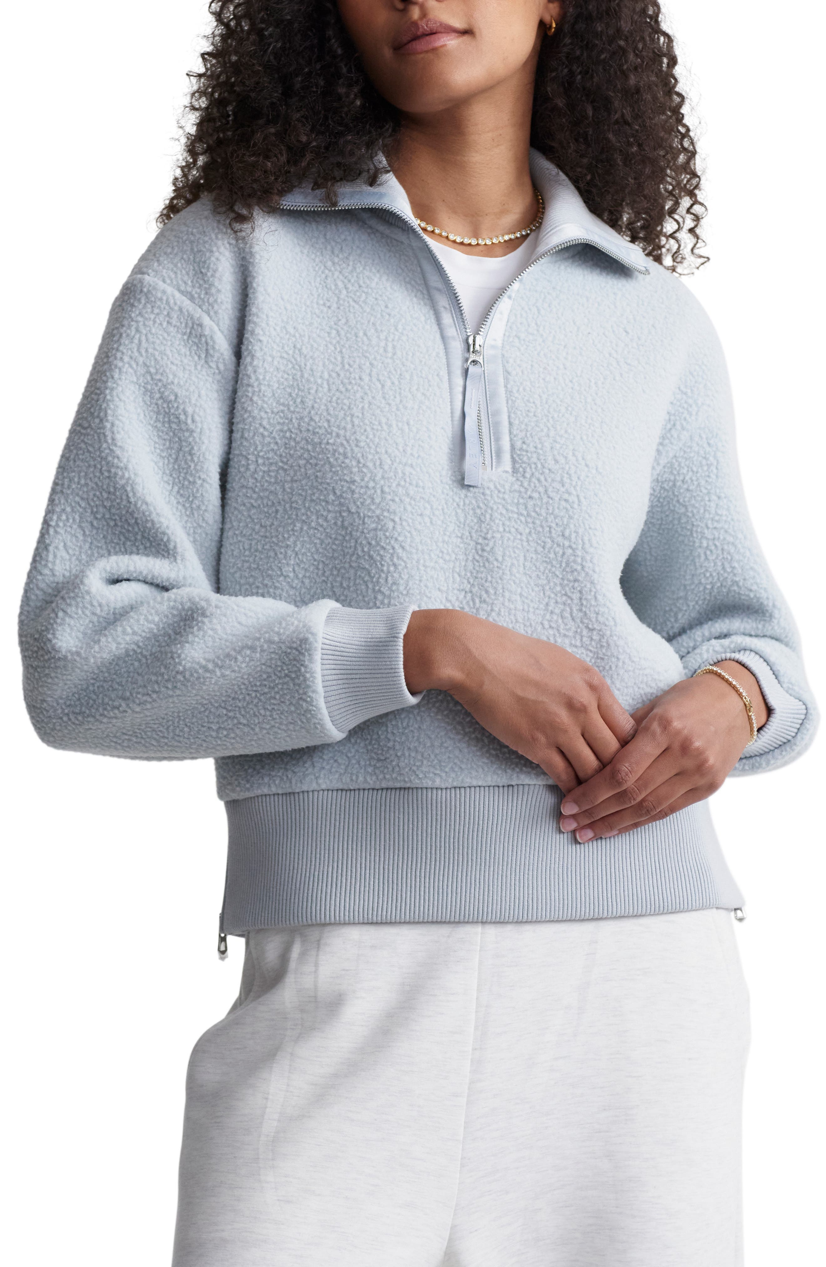Roselle Recycled Polyester Fleece Half Zip Pullover (Women