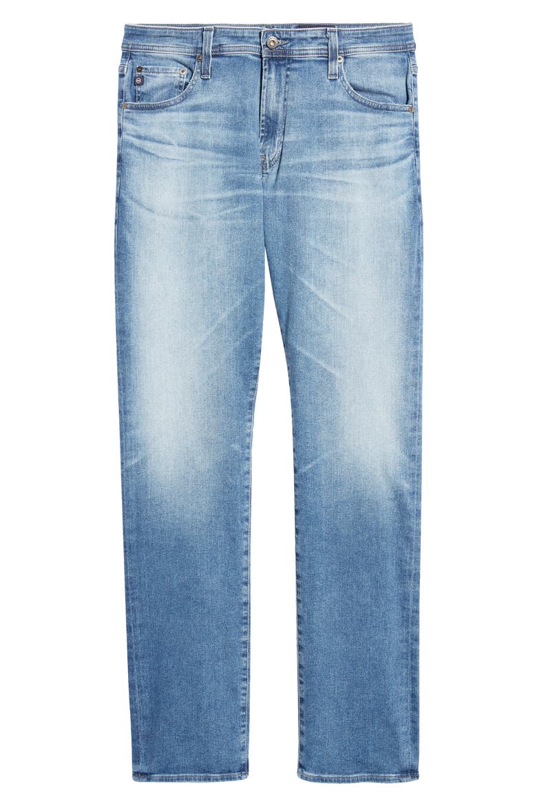 Everett Slim Straight Leg Jeans, Alternate, color, ZIPLINE