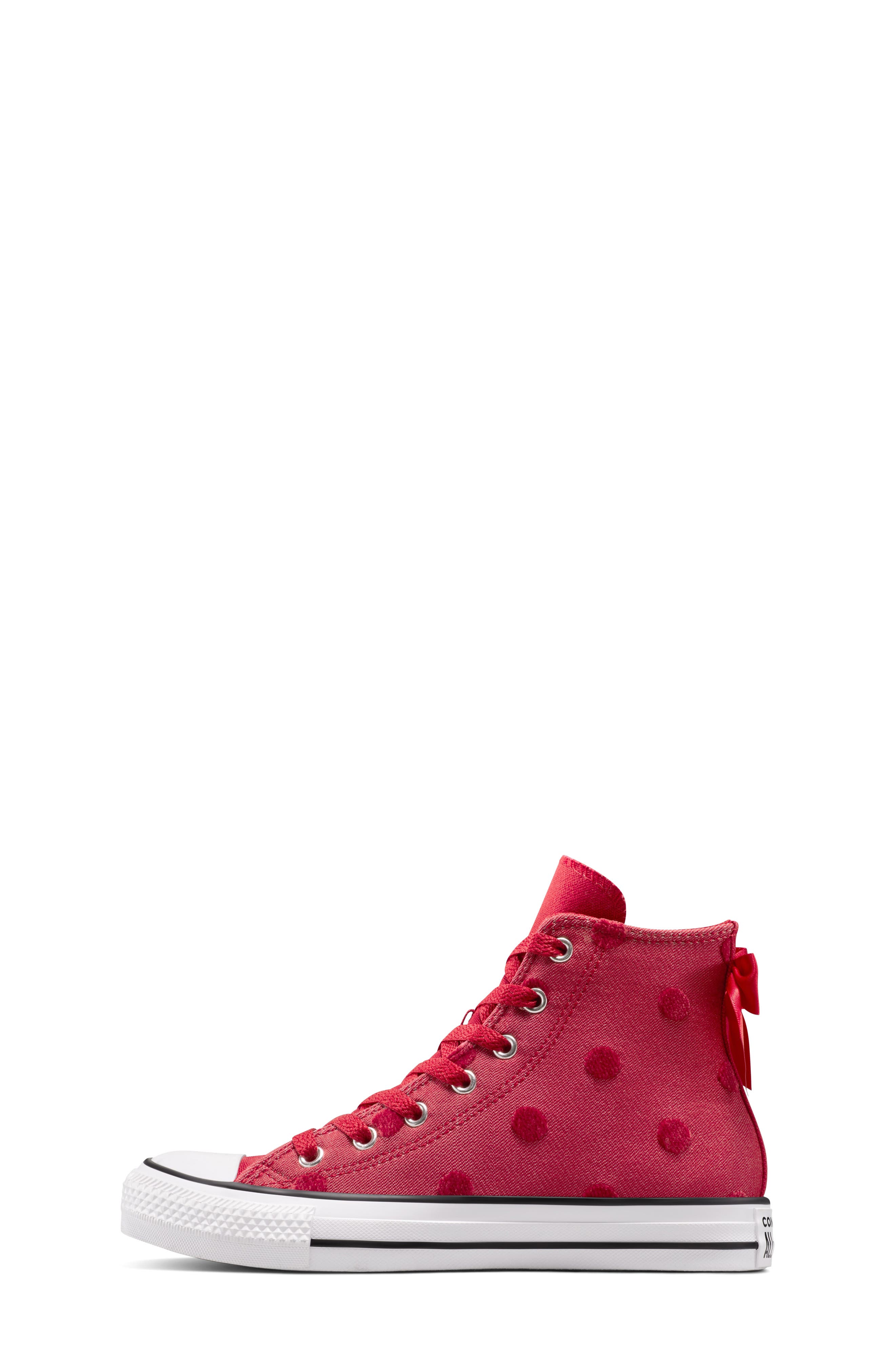 Converse Kids' Chuck Taylor<sup>®</sup> All Star<sup>®</sup> Bow High Top Sneaker, Alternate, color, Days Ahead/ White/ Days Ahead