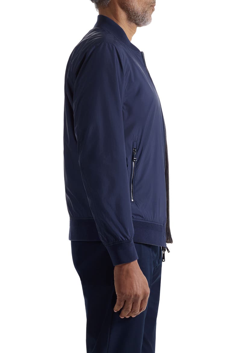 Reversible Water Repellent Bomber Jacket, Alternate, color, NAVY