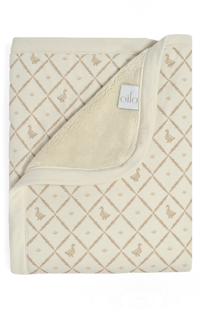 Oilo Organic Cotton Cuddle Blanket, Main, color, Ducks