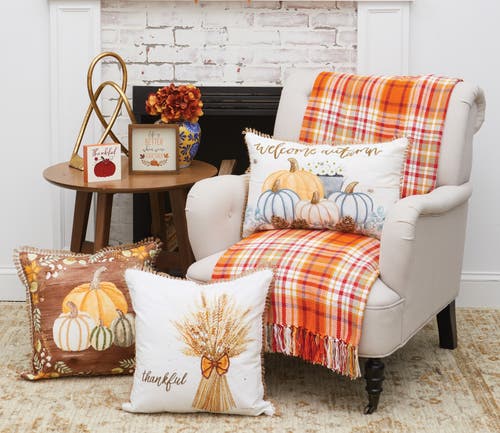 C & F Home C&f Home Thankful Wheat Printed And Embroidered Throw Pillow, 18" X 18" In Multi