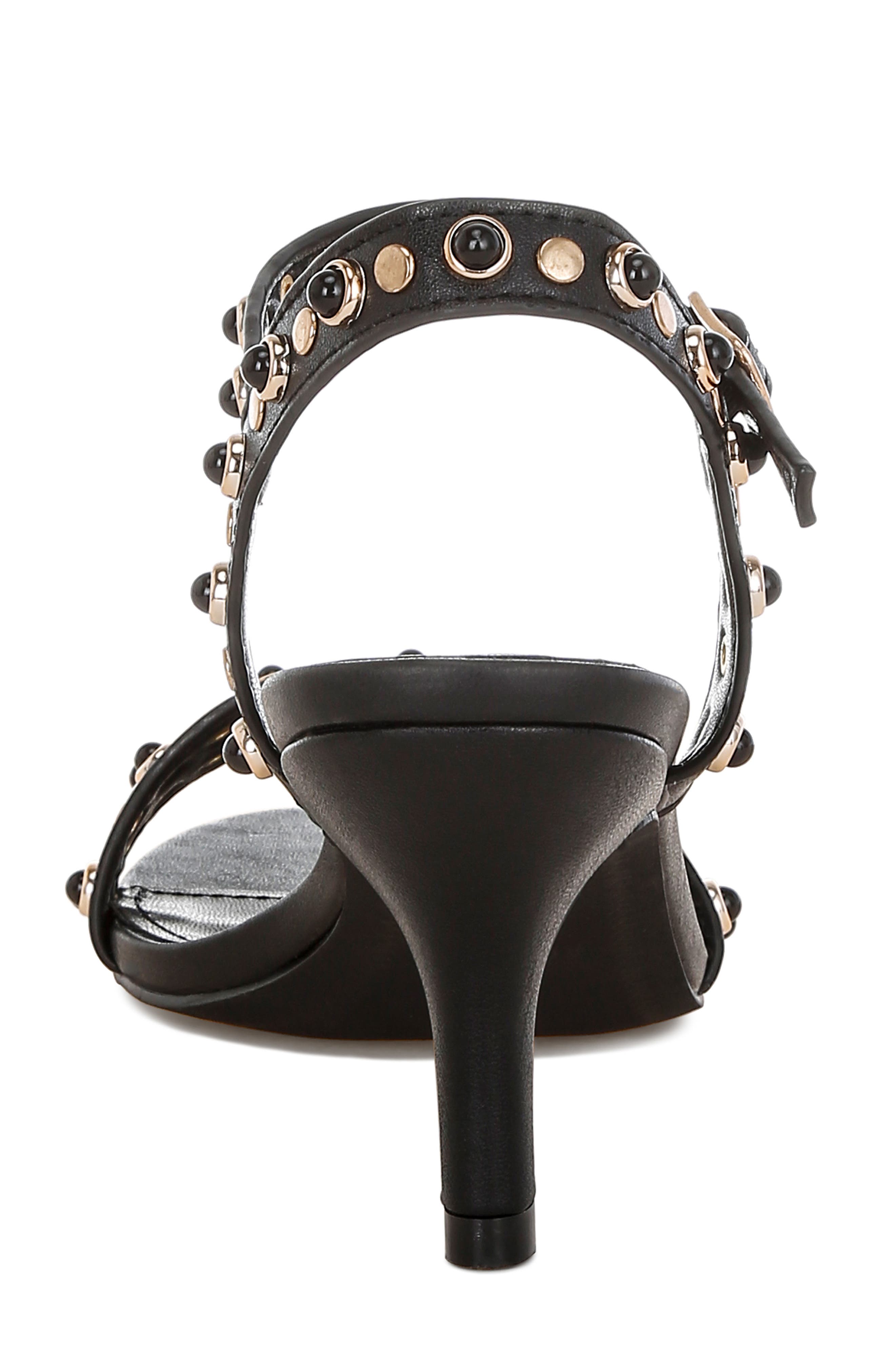 Rag & Co Nidara Studded Sandal, Alternate, color, Black