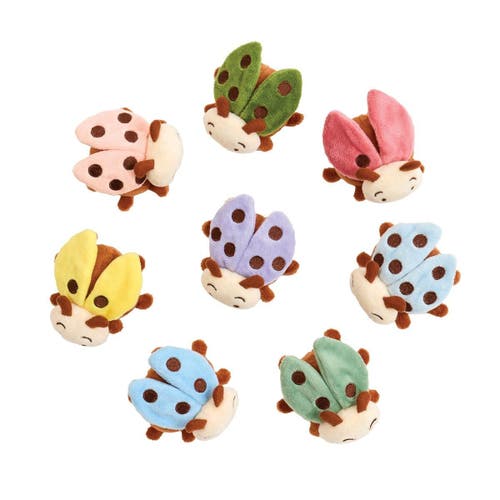Kaplan Early Learning Company Crinkle And Texture Magnetic Ladybug Set In Multi