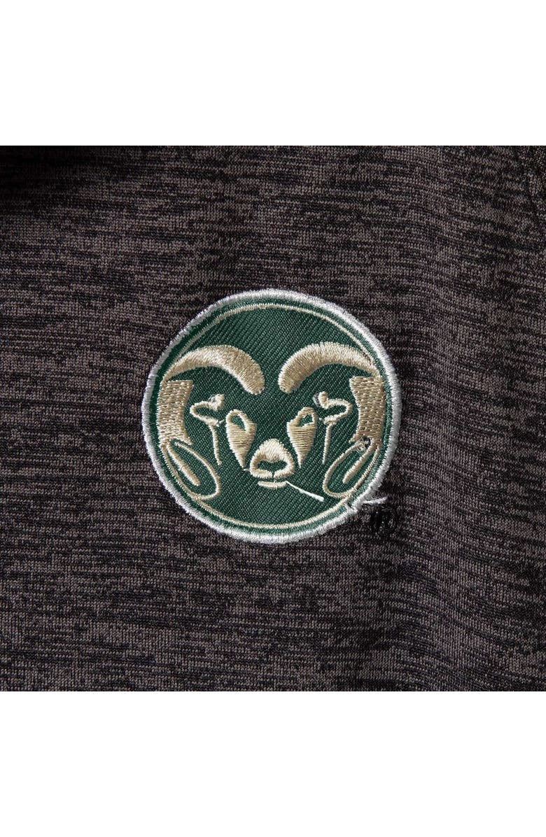 COLOSSEUM Men's Colosseum Heathered Black Colorado State Rams Logo Down Swing Polo, Alternate, color, Heather Black