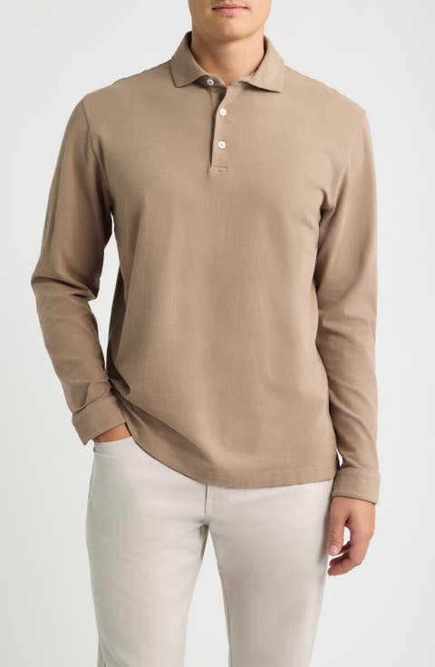 Crown Flex Pima Cotton Long Sleeve Polo