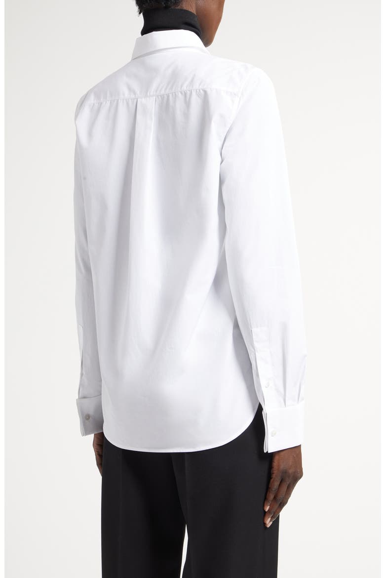 Metis Cotton Button-Up Shirt, Alternate, color, WHITE