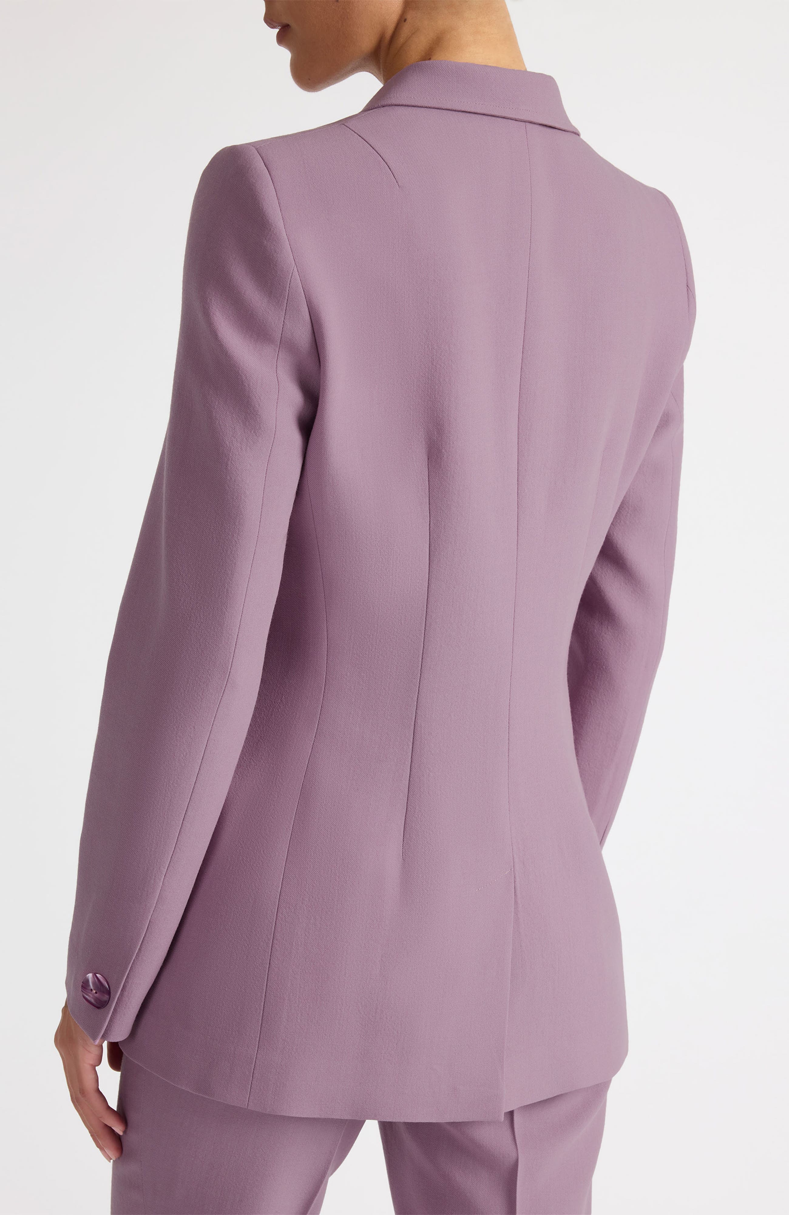 Paco Double-Breasted Six-Button Jacket in Wool Stretch - image 2