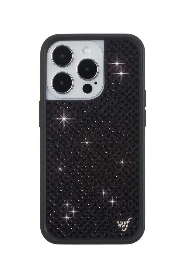 Black Rhinestone iPhone Case, Alternate, color, Black