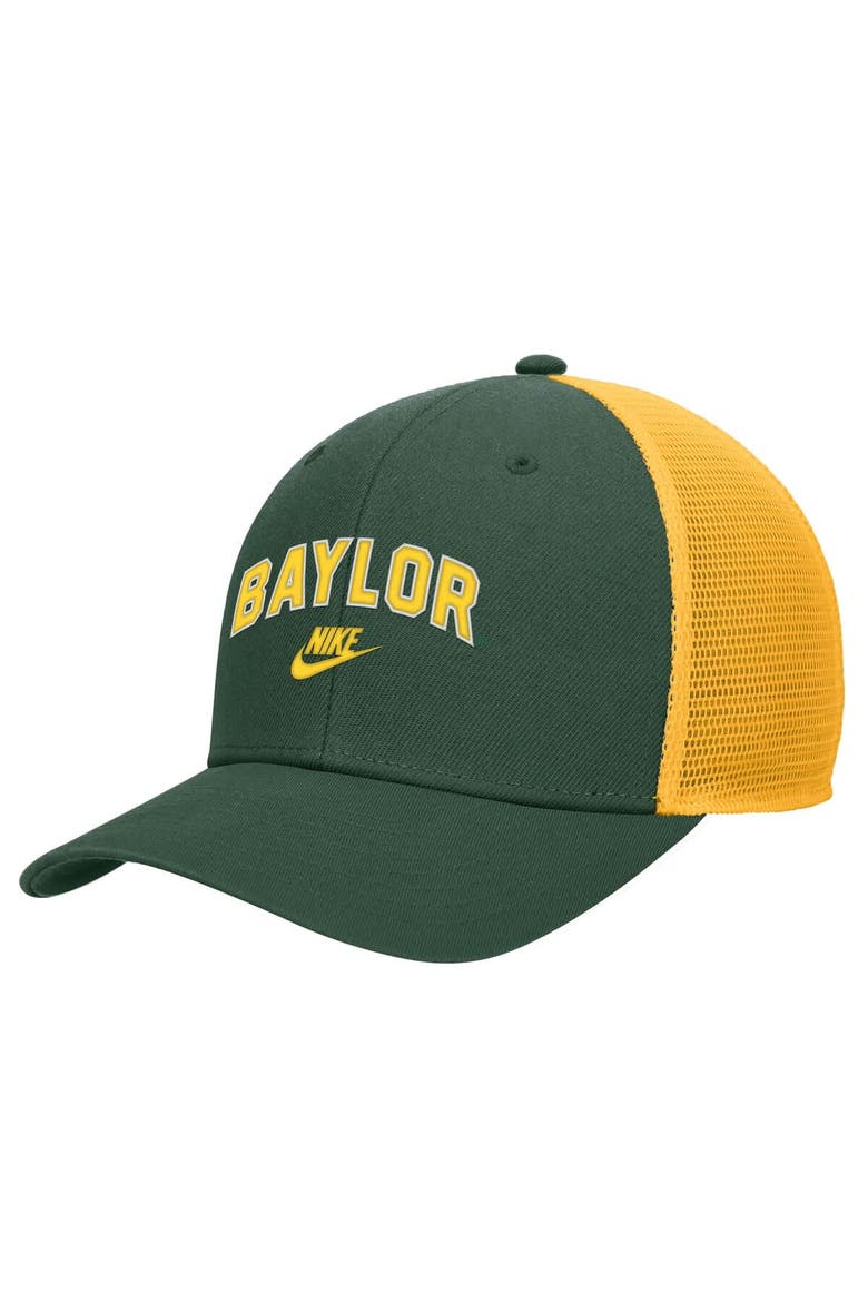 Men's Nike Green Baylor Bears Vintage Arch Rise Performance Trucker Adjustable Hat, Main, color, Green