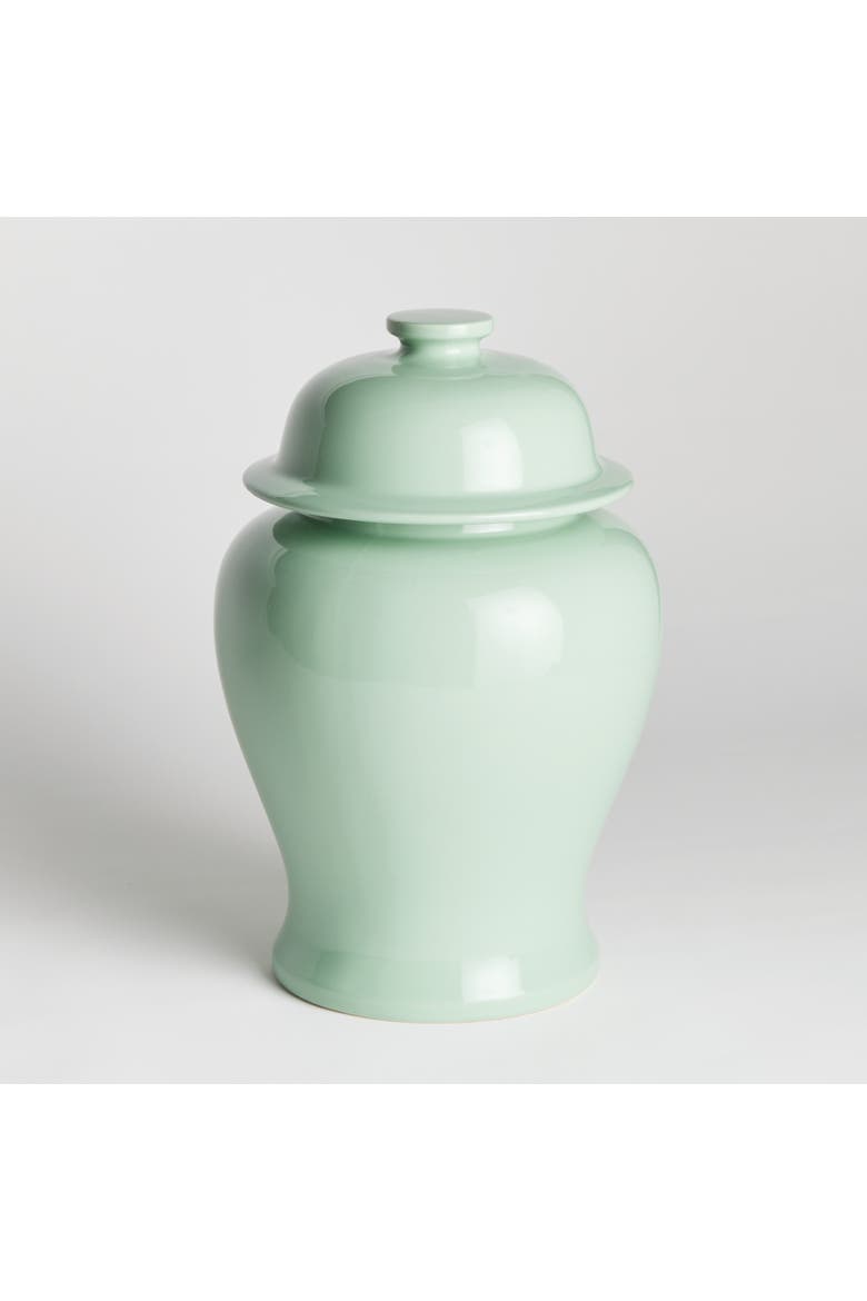 Koa Wide Lidded Ginger Jar, Alternate, color, Green