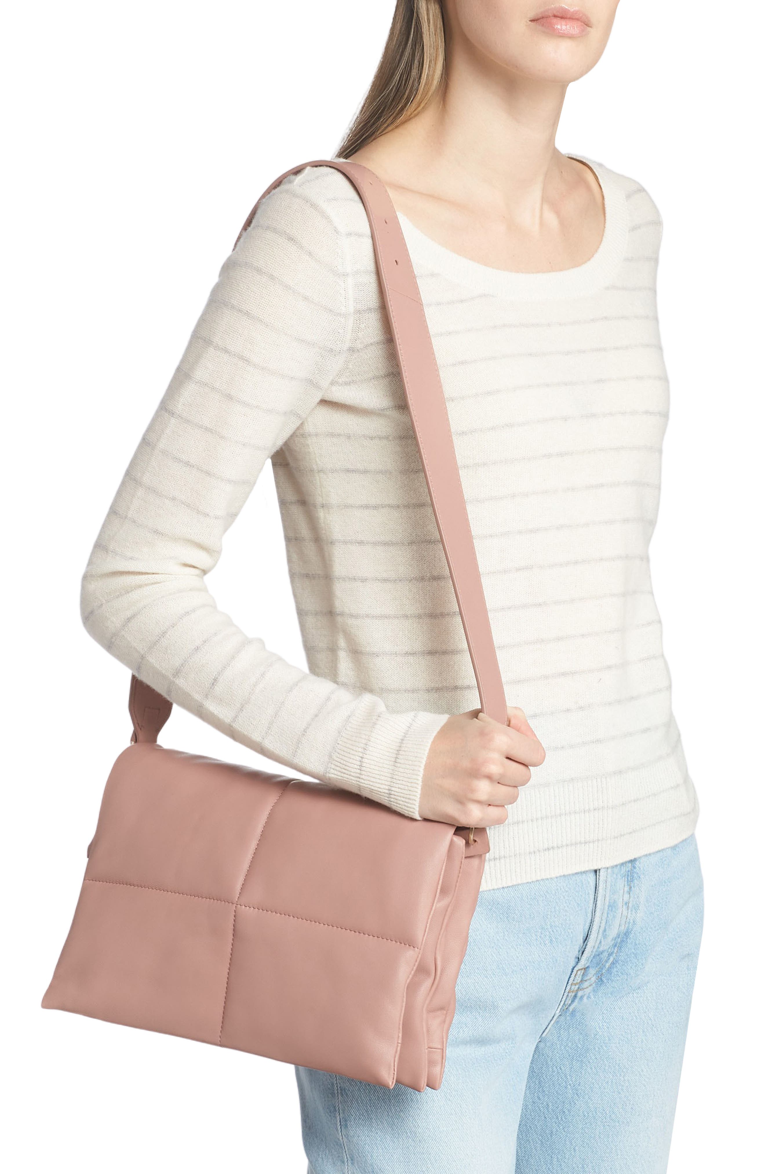 AllSaints Vittoria Leather Shoulder Bag, Alternate, color, 