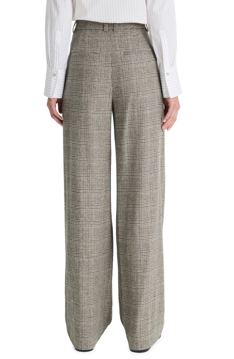 Vince Plaid High Waist Wool Blend Pants, Alternate, color, 