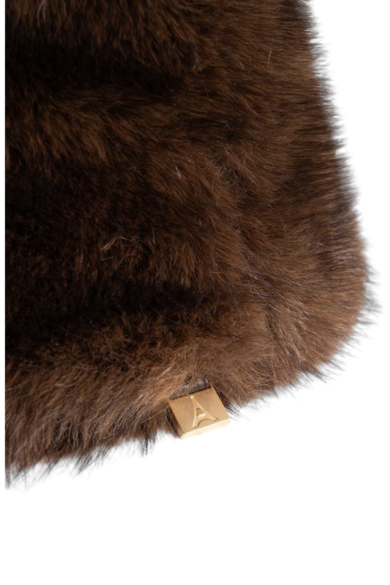Ilya Oversized Fur Hat, Alternate, color, Brown
