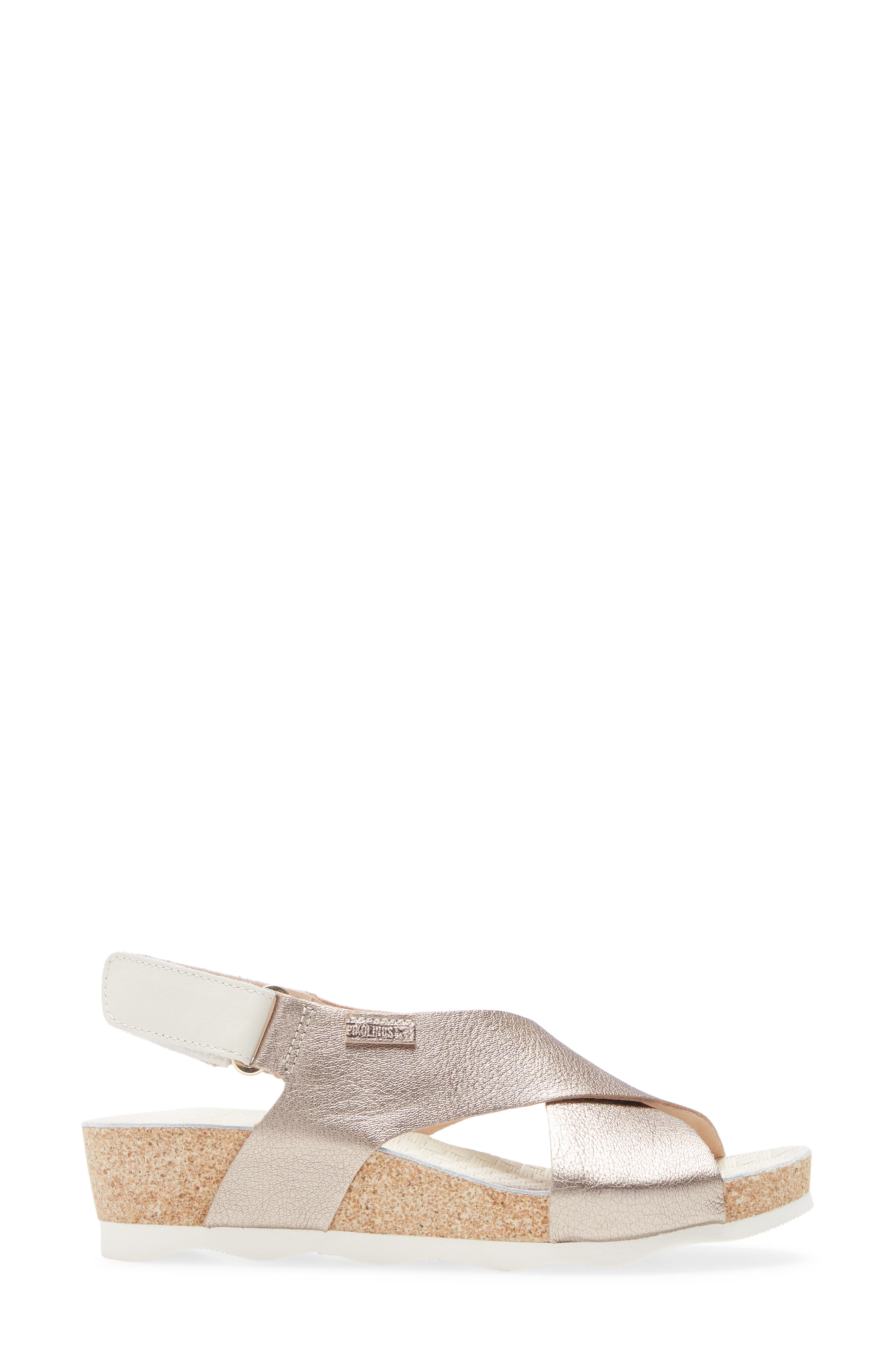 Mahon Platform Sandal, Alternate, color, STONE LEATHER