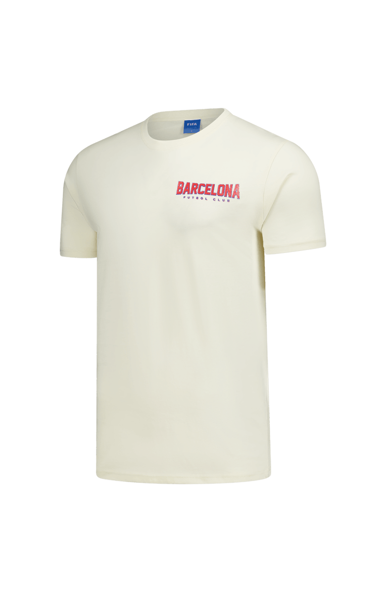 Peace Collective Unisex Peace Collective Cream Barcelona Champion T-Shirt, Alternate, color, Cream