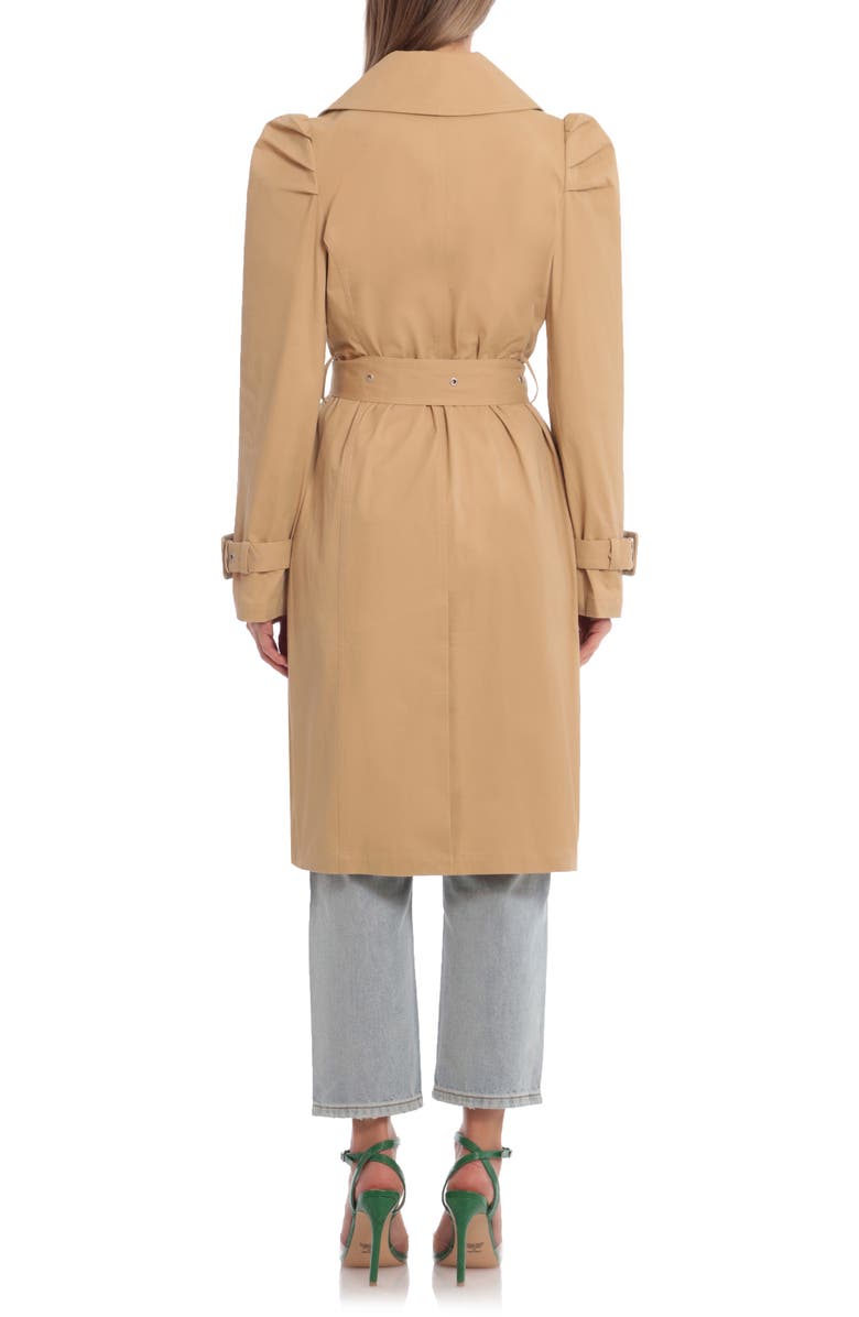 Avec Les Filles Puff Shoulder Trench Coat, Alternate, color,