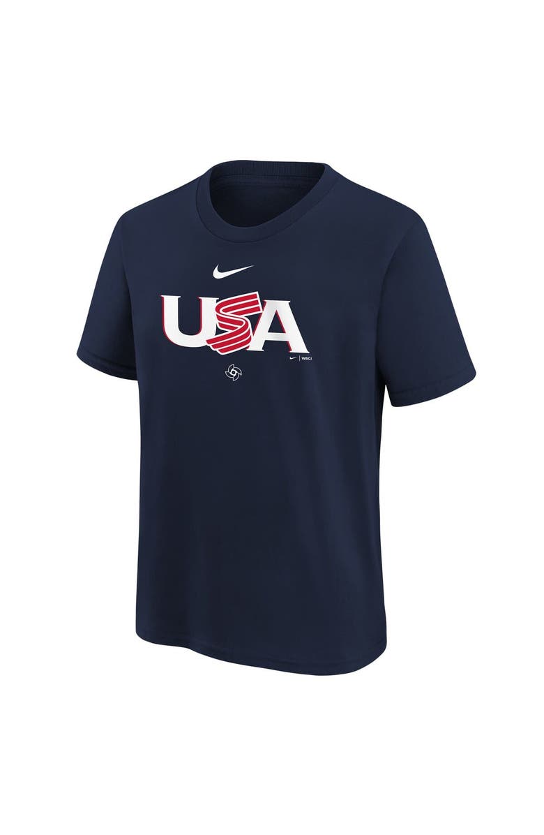 Nike Youth Nike  Navy USA Baseball 2026 World Baseball Classic Country T-Shirt, Alternate, color, Navy