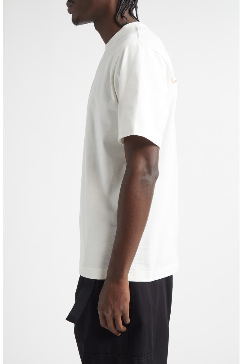 Ryan Chain Stitch Logo T-Shirt, Alternate, color, CHALK