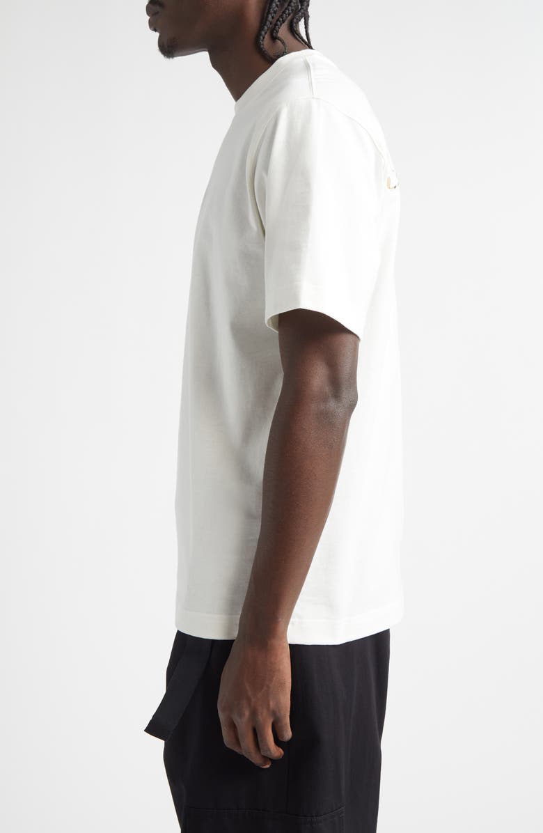 Burberry Ryan Chain Stitch Logo T-Shirt, Alternate, color, Chalk