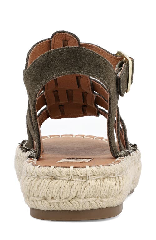 Shop Mia Limited Edition Danette Platform Gladiator Sandal In Khaki
