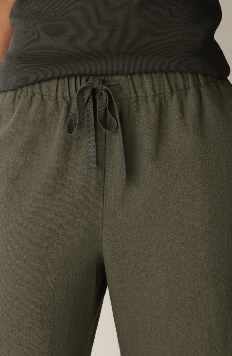Eileen Fisher Organic Cotton & Organic Linen Straight Leg Pants, Alternate, color,