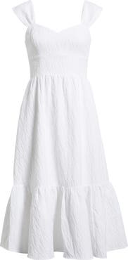 Chelsea28 Sweetheart Jacquard Midi Dress