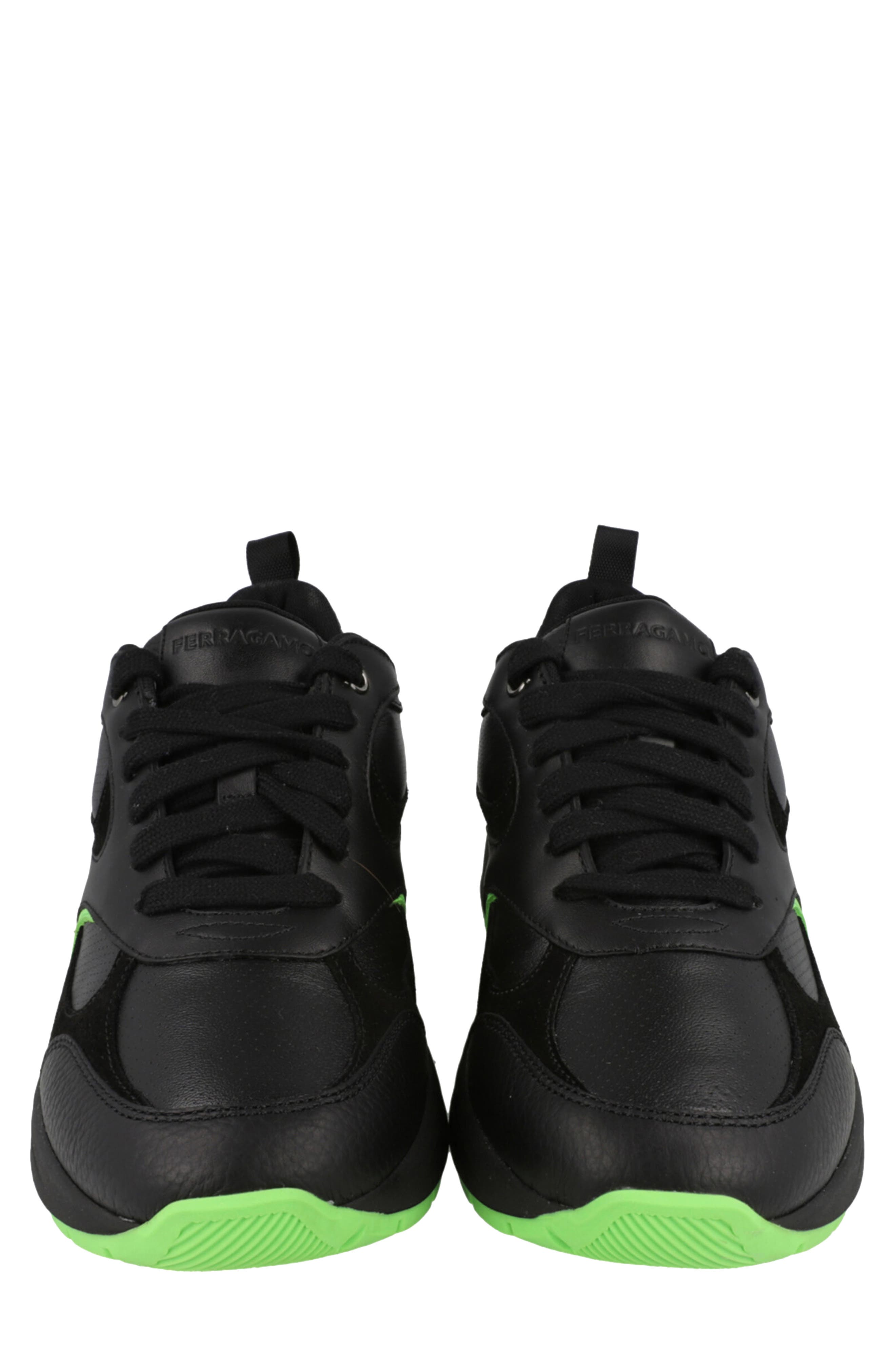 FERRAGAMO Cosimina Low Top Sneaker, Alternate, color, Black