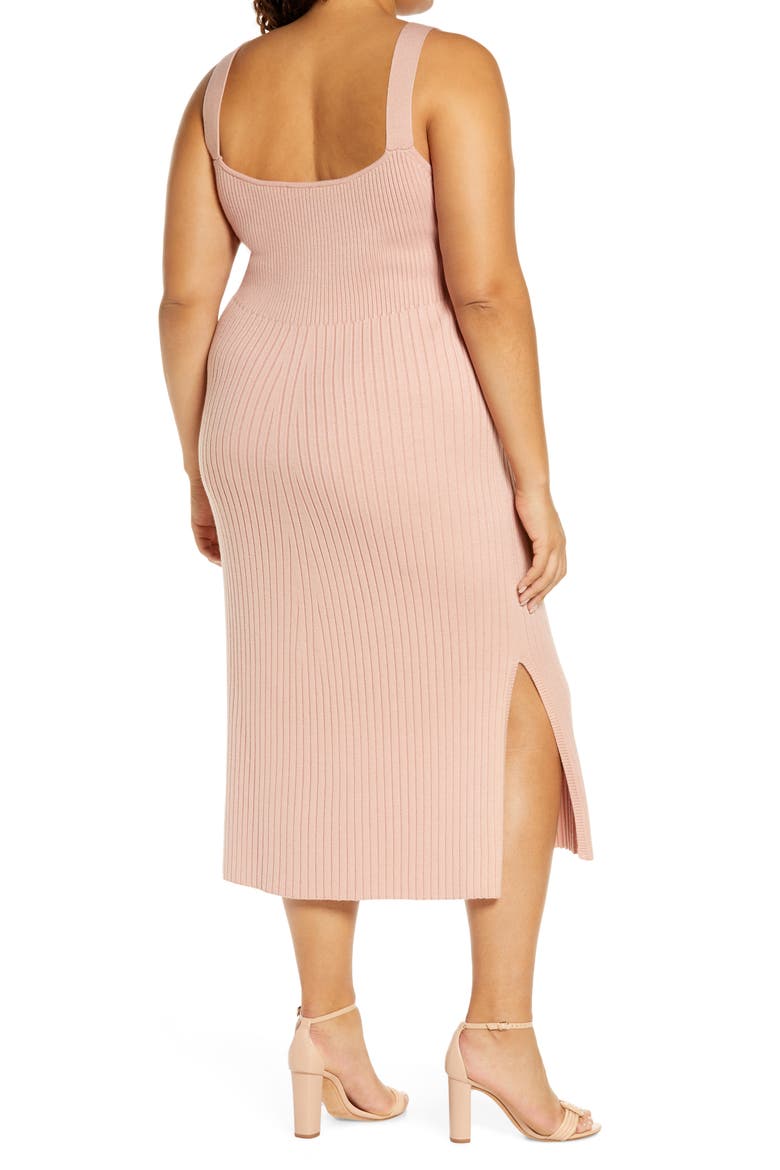 Gillian Ribbed Tank Dress, Alternate, color, MAUVE