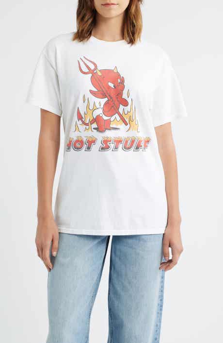 Junk Food Hot Stuff Cotton Graphic T-Shirt