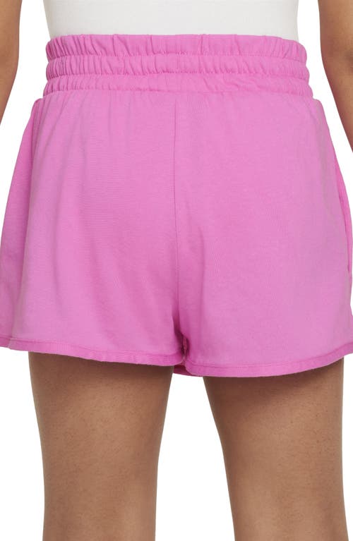 Nike Girls Sportswear T Shirt Breezy Mid Rise Skort Court Borough Low 2 Adjustable Strap Closure Casual S In Playful Pink/white