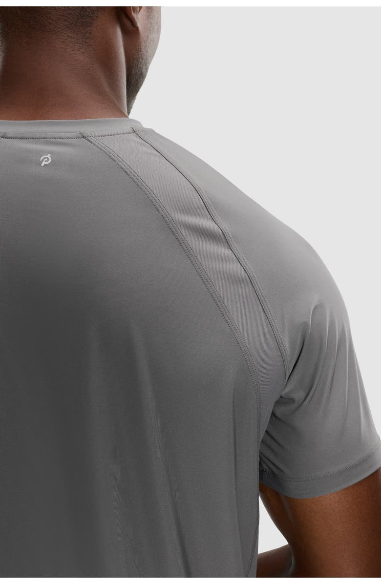 Peloton Essential Jersey Rib Short Sleeve, Alternate, color, Fossil Gray