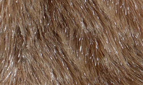 Apparis Lumi Faux Fur Mittens In Brown