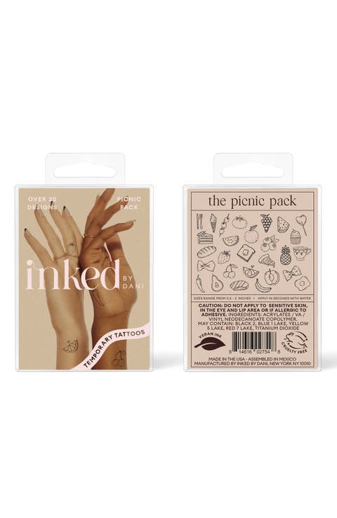 The Picnic Pack Temporary Tattoos