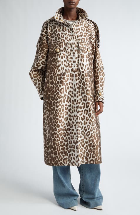 Nordstrom leopard coat best sale