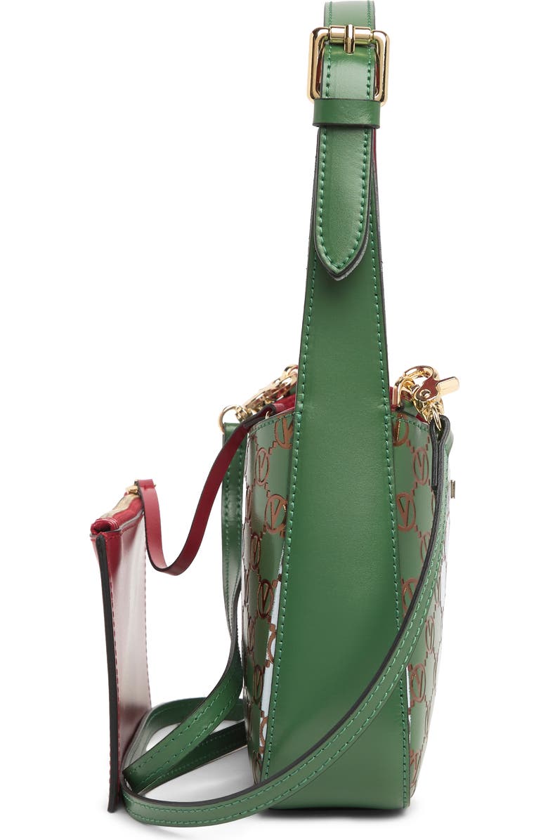 VALENTINO BY MARIO VALENTINO Kai Monogram Stripe Leather Crossbody Bag, Alternate, color,